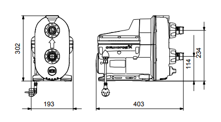 Grundfos SCALA2 3-45 бустерна помпа