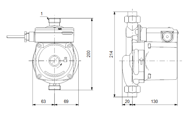 Grundfos UPA15-120 3/4" Домашна бустер помпа