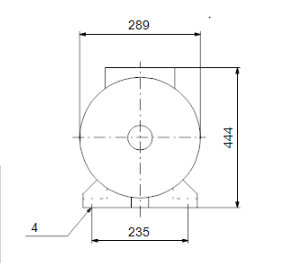 Grundfos GT-H-24 H PN10 Хидрофорен разширителен съд 24 л, хоризонтален