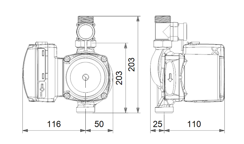 Grundfos UPA15-160 1" Домашна бустер помпа